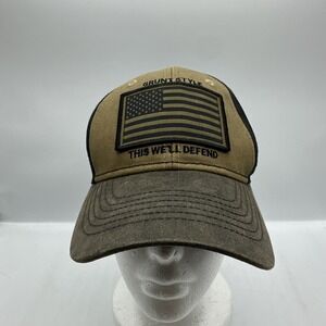 Grunt Style Veteran Flag Hat Adjustable Cap American Flag Patriotic